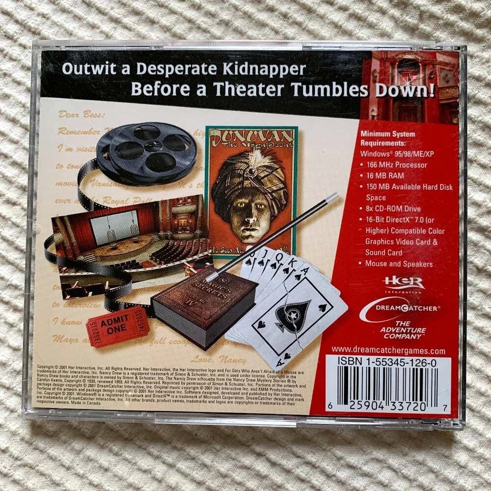 Nancy Drew The Final Scene Game (CD)